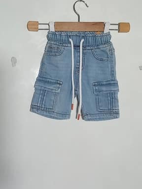 Blue jeans 6 pocket short nicker for boys