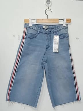 Girls baggy jeans short - blue - 1004500