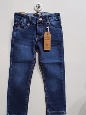Kids Slim Fit Denim Jeans – Dark Blue