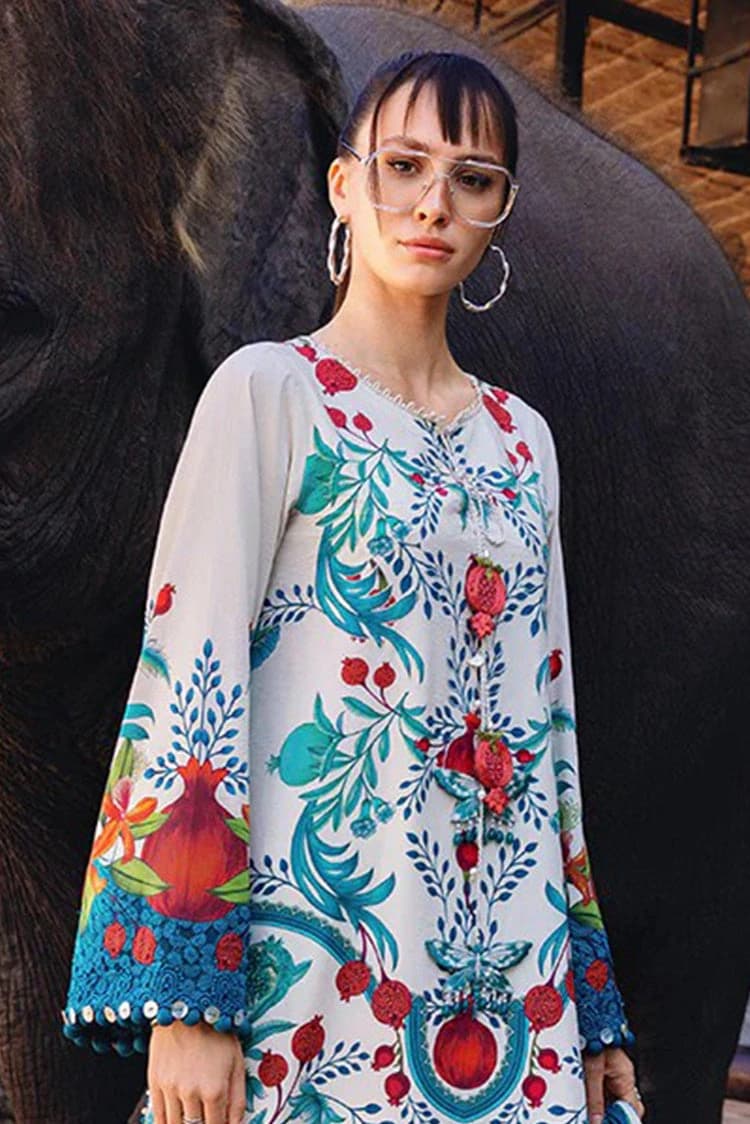 Maria B - Safari Scape prints printed embroidered lawn - 3 piece - Unstitched thumbnail 3