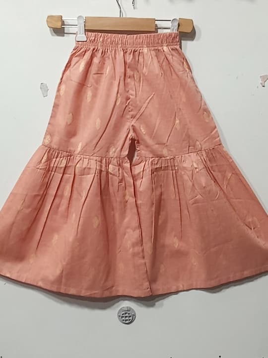 Girls suit embroidered with sharara thumbnail 2