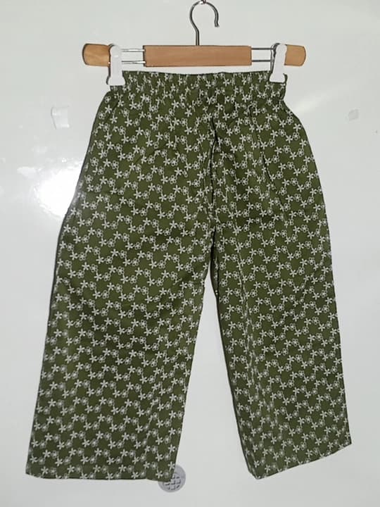 Green embroidered girls suit 2pc thumbnail 2