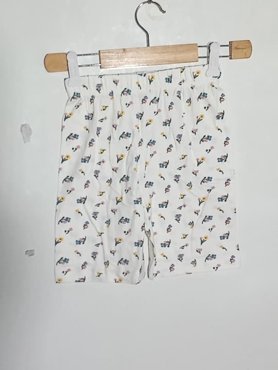 White floral jersy suit thumbnail 2