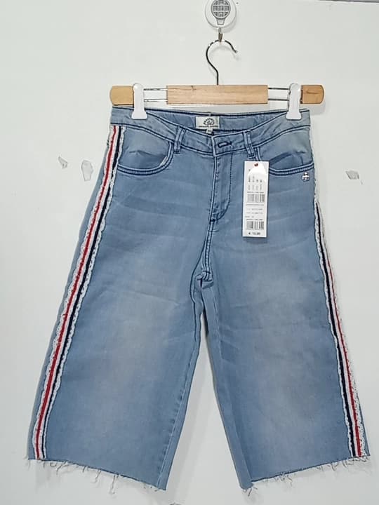 Girls baggy jeans short - blue - 1004500